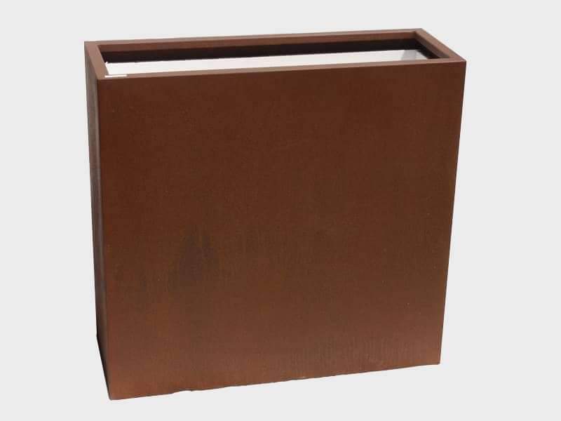 Raumteiler aus Cortenstahl (auch für Rollen), rostfarben - jetzt reduziert 100x40x100