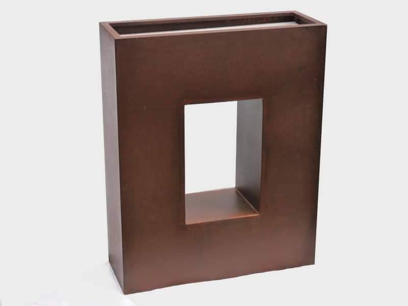 Raumteiler aus Cortenstahl, rostfarben - jetzt reduziert 60x29x80