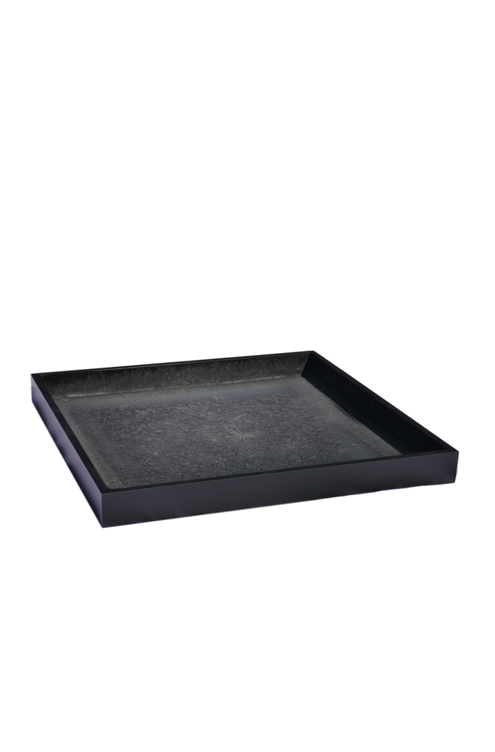 Untersetzer BASSIN, schwarz - TÜV-geprüft 35x35x4,5