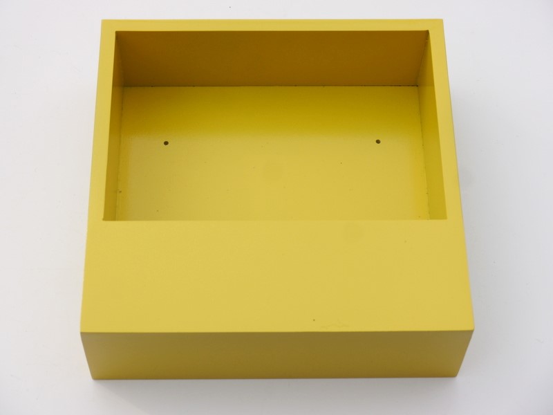 Wand-Pflanzkasten LINEA, gelb - jetzt reduziert 28x28x9